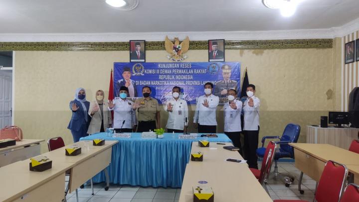Kunjungi BNNP Lampung, Taufik Basari Menyoroti Kasus Peredaran Narkoba di Lampung